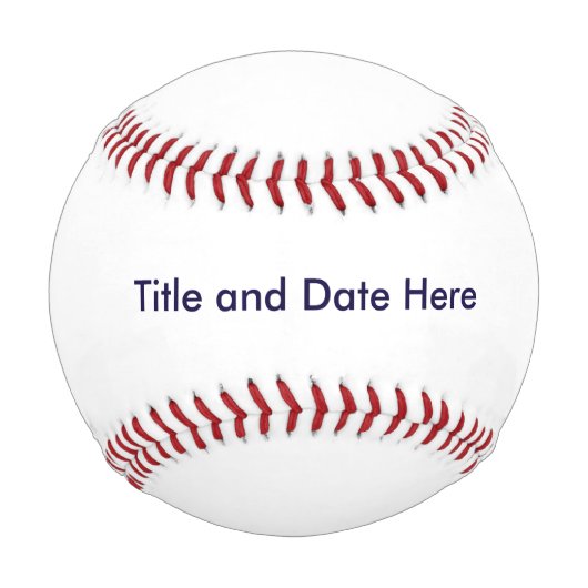 Benutzerdefiniertes Baseball (Rückseite)