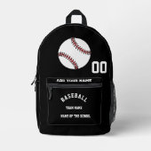 Benutzerdefiniertes Baseball-Backpack - Personalis Bedruckter Rucksack (Vorderseite)