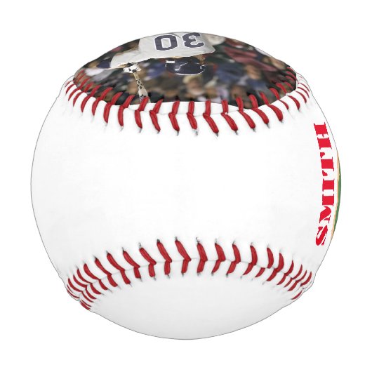 Benutzerdefiniertes Baseball - Fügen Sie Ihren Bil (Rückseite)