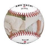 Benutzerdefiniertes Baseball-Geschenk für das Outf Baseball (Vorderseite)