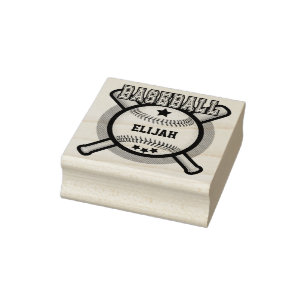 Benutzerdefiniertes Baseball-Logo Gummistempel