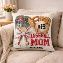 Benutzerdefiniertes Baseball-Mama-Name-Foto
