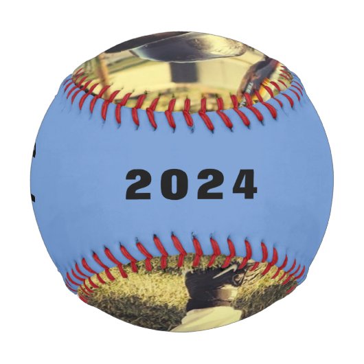 Benutzerdefiniertes Baseball mit Foto (Rückseite)