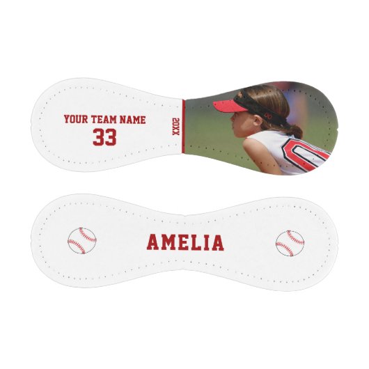 Benutzerdefiniertes Baseball mit Name Number Foto  (Paneele)