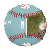 Benutzerdefiniertes Baseball mit Name Number Foto  (Vorderseite)