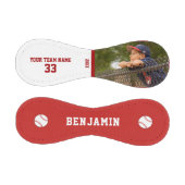 Benutzerdefiniertes Baseball mit Name Number Foto (Paneele)