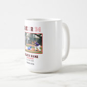 Benutzerdefiniertes Baseball-Senior-Night-Foto Kaffeetasse (VorderseiteRechts)