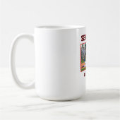Benutzerdefiniertes Baseball-Senior-Night-Foto Kaffeetasse (Links)