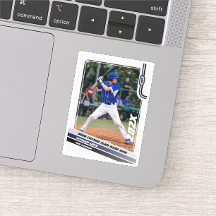 Benutzerdefiniertes Baseball-Spielergeschenk in Bl Aufkleber