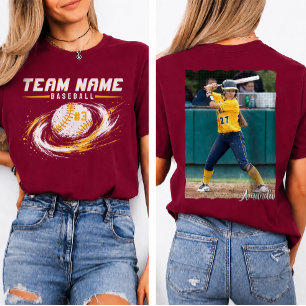 Benutzerdefiniertes Baseball-Team-Fan-Apparel-T-Sh T-Shirt