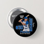 Benutzerdefiniertes Baseball-Team-Foto Senior Nigh Button (Vorne & Hinten)