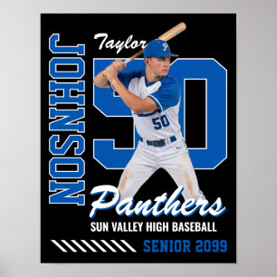 Benutzerdefiniertes Baseball-Trikot mit Foto und R Poster
