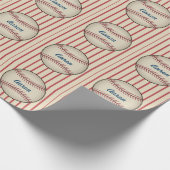 Benutzerdefiniertes Baseball-Wrapping-Papier Geschenkpapier (Ecke)
