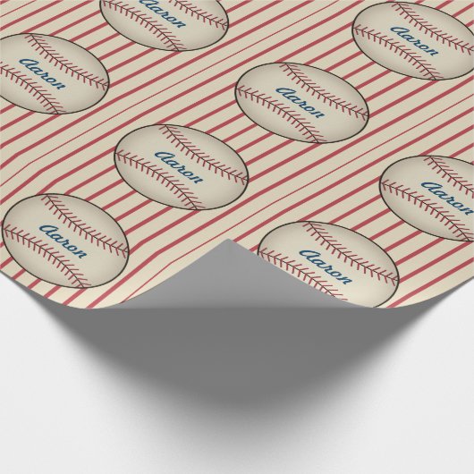Benutzerdefiniertes Baseball-Wrapping-Papier Geschenkpapier (Ecke)