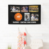 Benutzerdefiniertes Basketball-Foto Teamname Jahr Banner (Insitu)