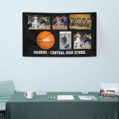 Benutzerdefiniertes Basketball-Foto Teamname Jahr Banner (Messeveranstaltung)