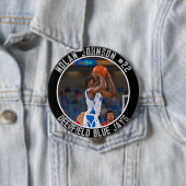 Benutzerdefiniertes Basketball-Spieler-Schulmaskot Button (Beispiel)