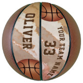 Benutzerdefiniertes Basketball-Spielername Team Basketball (Vertikal)