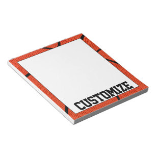 Benutzerdefiniertes Basketball Team Name Notepad f Notizblock