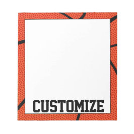 Benutzerdefiniertes Basketball Team Name Notepad f Notizblock