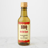 Benutzerdefiniertes BBQ Hot Sauce 2x3" Etikett mit (Vorderseite)