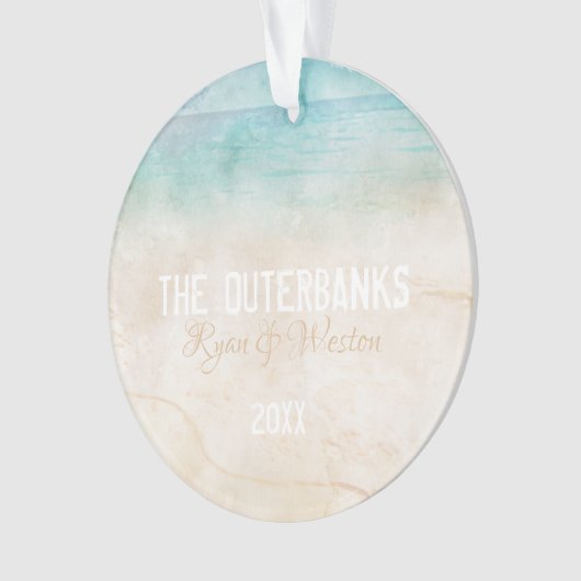 Benutzerdefiniertes Beachnamensjahr Benutzerdefini Ornament (Vorderseite)