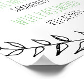 Benutzerdefiniertes Begrüßungskennwort für Wifi Poster (Ecke)