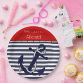 Benutzerdefiniertes Begrüßungsmuster an den Ankera Pappteller (Party)