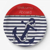 Benutzerdefiniertes Begrüßungsmuster an den Ankera Pappteller (Vorderseite)