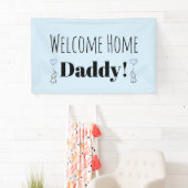 Benutzerdefiniertes Begrüßungszeichen Zuhause Blue Banner (Insitu)