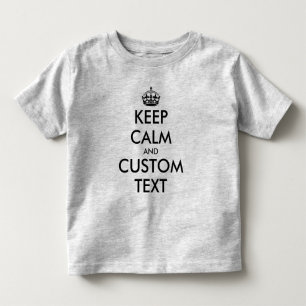 Benutzerdefiniertes Behalten Calm Meme Kleinkind T T-shirt