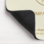 Benutzerdefiniertes Beige Werbeunternehmen Geschäf Mousepad (Ecke)