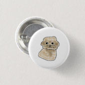 Benutzerdefiniertes Beiges Pudel-Welpen-Geschenk Button (Vorne & Hinten)
