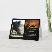 Benutzerdefiniertes Beileid Foto und Name Memorial Karte (Vorderseite)