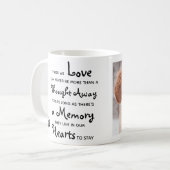 Benutzerdefiniertes Beileid für den Hundeschuss Kaffeetasse (Vorderseite Links)