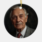 Benutzerdefiniertes Beileid für Foto und Text Keramik Ornament (Vorne)