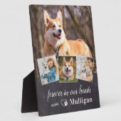 Benutzerdefiniertes Beileid für Hunde-Memorial 4 F Fotoplatte (Seite)