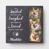 Benutzerdefiniertes Beileid-Memorial Pet Loss 3 Hu Fotoplatte (Vorderseite)