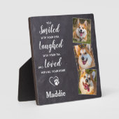 Benutzerdefiniertes Beileid-Memorial Pet Loss 3 Hu Fotoplatte (Vorderseite)