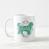 Benutzerdefiniertes Bernedoodle-Foto und Name pers Kaffeetasse (Links)