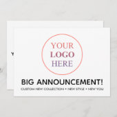 Benutzerdefiniertes Berufliches Logo - Keine Minde Ankündigung (Vorne/Hinten)