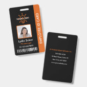 Benutzerdefiniertes Berufliches Mitarbeiter-ID-Abz Ausweis (Vorder- & Rückseite)
