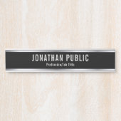 Benutzerdefiniertes Berufliches Vorlage Schwarzes  Türschild (Vorderseite )