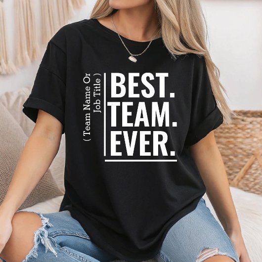 Benutzerdefiniertes Best Team-Team-Mitarbeiter-Tea T-Shirt