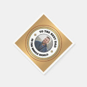 Benutzerdefiniertes Best Vater Pater Foto personal Serviette (Ecke)