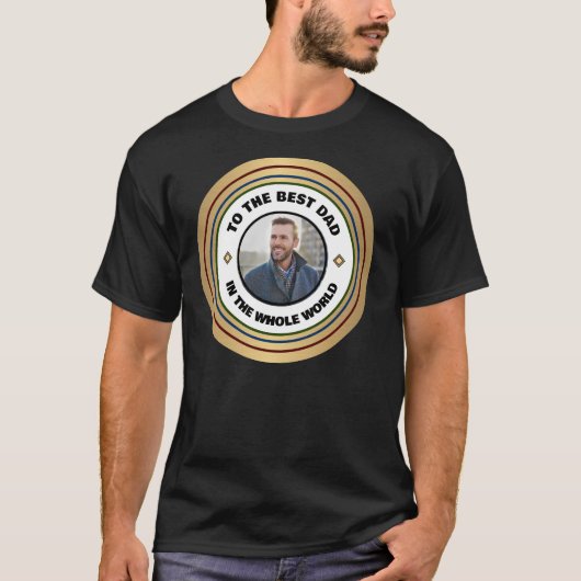 Benutzerdefiniertes Best Vater Pater Foto Personal T-Shirt (Vorderseite)