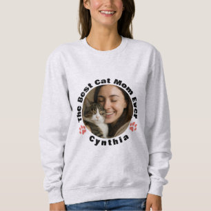 Benutzerdefiniertes Bestes-Katzenmutter-Foto-Sweat Sweatshirt