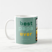 Benutzerdefiniertes Bestes Papa-Framework mit herz Kaffeetasse (Links)