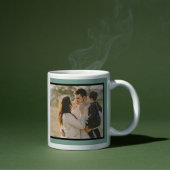 Benutzerdefiniertes Bestes Papa-Framework mit herz Kaffeetasse