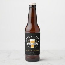Benutzerdefiniertes Bierflaschenetikett - Bierkrug